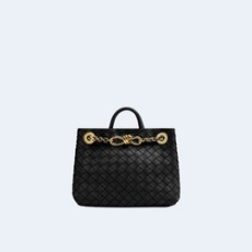 보테가 베네타 스몰 안디아모 체인백 블랙